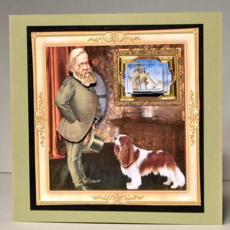 Going for a Walk Card Topper & Decoupage by Kristina Norbat