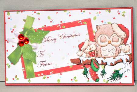 Warmest Holiday Wishes Christmas Money Wallet / Envelope by Kristina Norbat