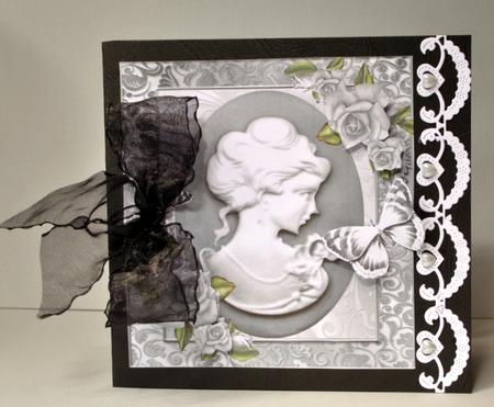 Beautiful Silver Cameo 8x8 by Kristina Norbat