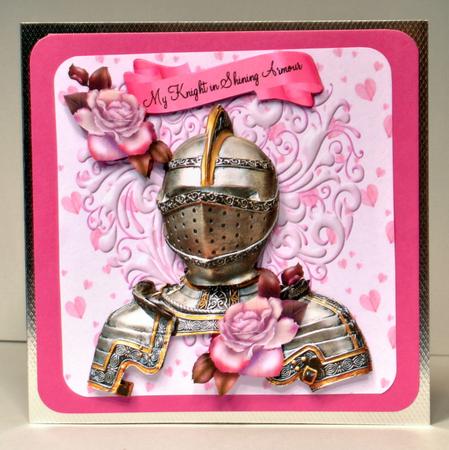 My Knight in Shining Armour with Pink Roses 8x8 Mini Kit by Kristina Norbat