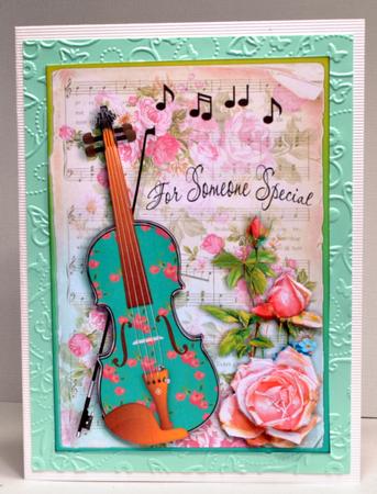 Music Card Front Someone Special by Kristina Norbat