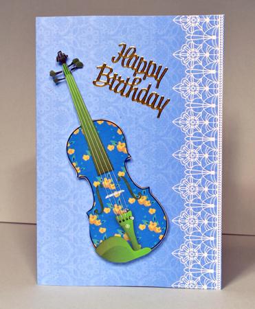 Blue Damask and Lace by Kristina Norbat