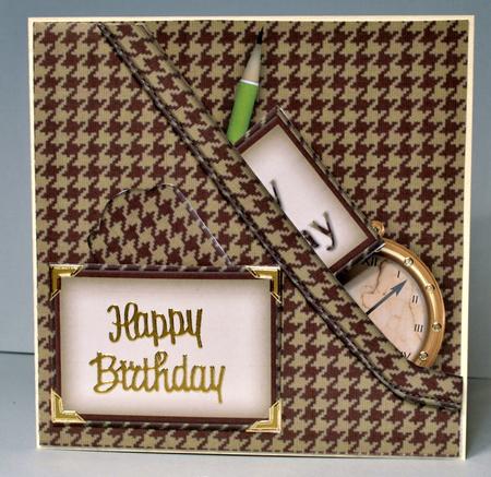 Houndstooth Check Pocket Card Mini Kit by Kristina Norbat