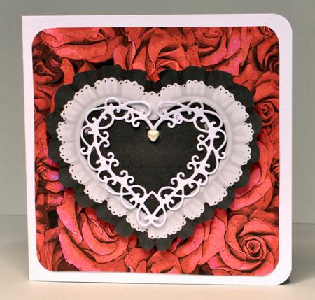 Ruffled Valentine Hearts by Kristina Norbat