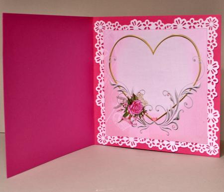 8x8 Pink Delight for My Love Insert Plate by Kristina Norbat