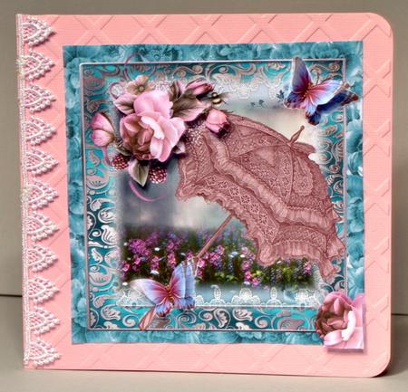 Pink Parasol Topper by Kristina Norbat