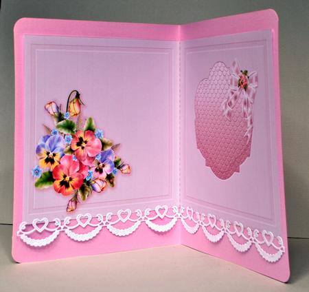 Pink and Lilac Pansies Matching 6in x 6in Insert by Kristina Norbat