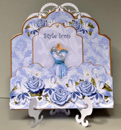 Blue Birdy Style Icon Scallop Fashion Tag Cf Mini Kit by Kristina Norbat