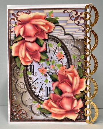 Open Frame Blush Roses by Kristina Norbat