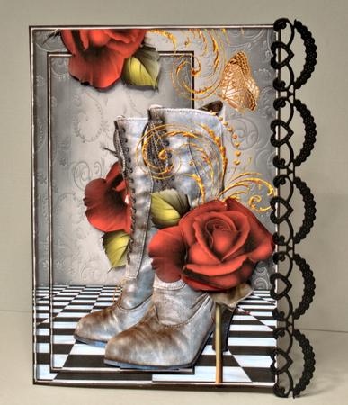 Vintage Boots & Red Roses by Kristina Norbat