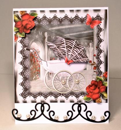 Faux Zebra Hood Pram Topper by Kristina Norbat