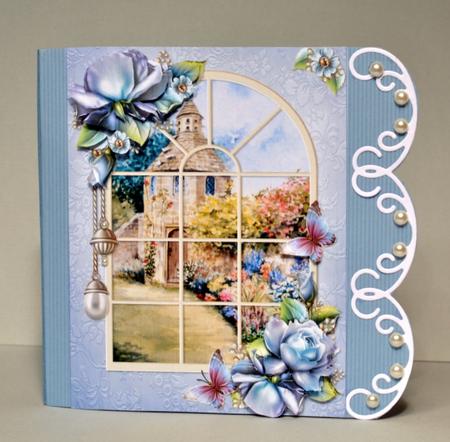 Dovecote Cottage Through the Window by Kristina Norbat