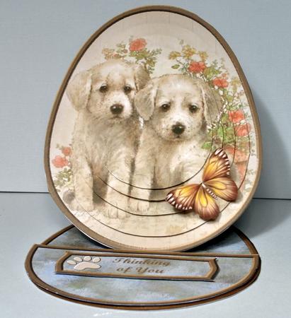 Puppies Easel Card Kit by Kristina Norbat