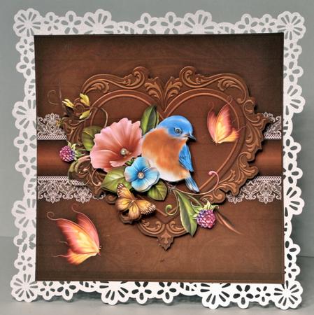 My Feathered Friend 8" Square Card Mini-kit by Kristina Norbat