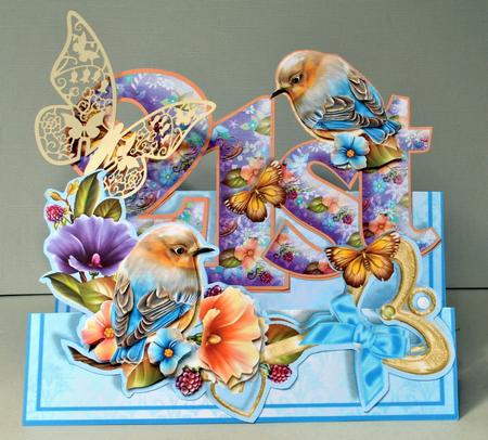 Words & Pictures Stepper Mini-kit - 21st Birthday-garden Key by Kristina Norbat