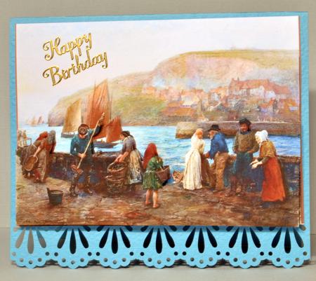 Busy Evening on the Quay Easy Cut Decoupage by Kristina Norbat