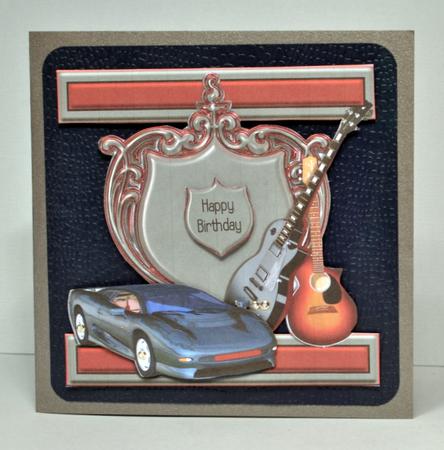 I Card Front Sheild Card Guitars & Cars by Kristina Norbat