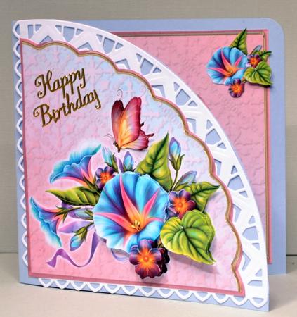 Morning Glory - Shell Front Card Mini Kit by Kristina Norbat