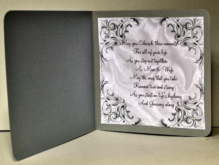 Wedding Insert in Silver with Verse 8x8 by Kristina Norbat