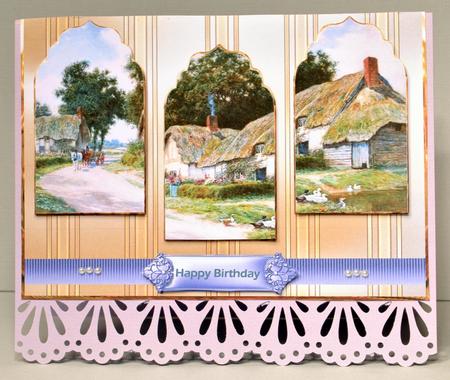 Coming Home from Market Panel Card and Toppers by Kristina Norbat