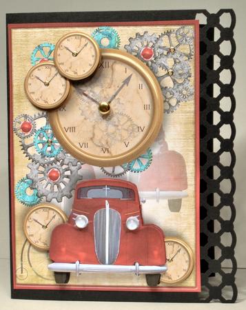 Car O'clock Male Card by Kristina Norbat