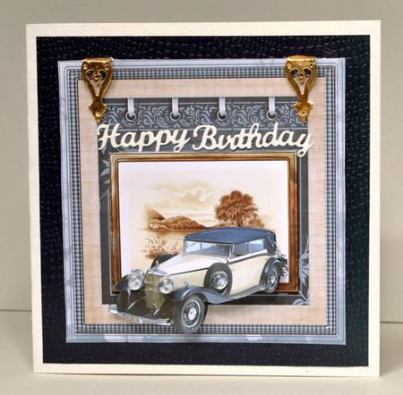 Driving in Style Car 8x8 Card Mini Kit by Kristina Norbat