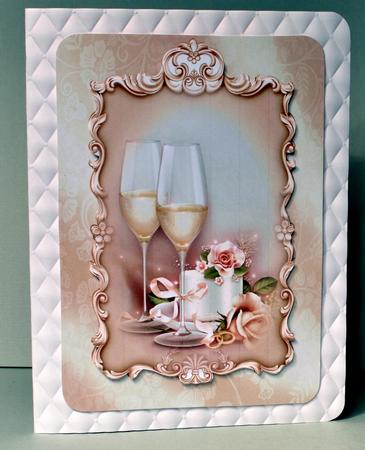Wedding Champagne & Pink Roses by Kristina Norbat