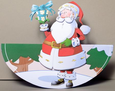 Santa Dude Wobble Card. by Kristina Norbat