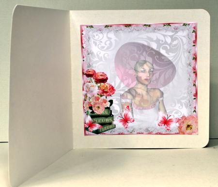 Insert to Compliment Beauty in a Pink Hat by Kristina Norbat