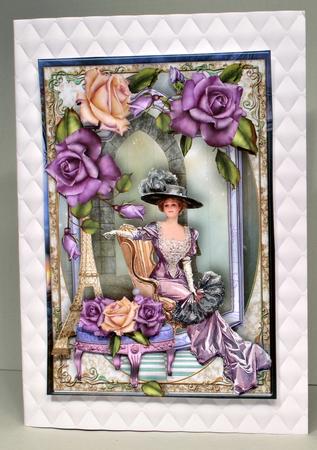Vintage Lady Female Card by Kristina Norbat