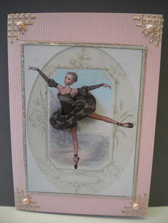 Ballerina Card Front by Kristina Norbat