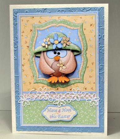 Easter Owl Have a Hoot This Easter Decoupage by Kristina Norbat