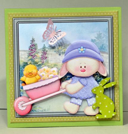 Garden Centre Day Card with Decoupage by Kristina Norbat