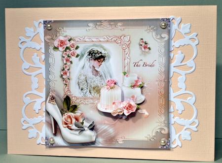 The Bride 8x8 Card Front by Kristina Norbat