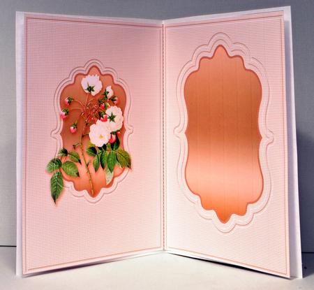 White Roses Quick Card Matching A5 Insert by Kristina Norbat
