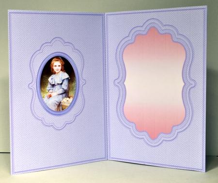 Girl with Daisies Quick Card Matching A5 Insert by Kristina Norbat