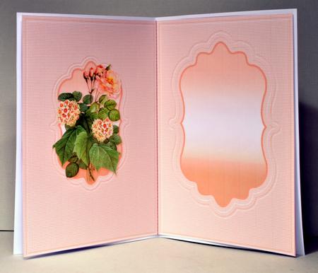 Peach Floral Bouquet Quick Card Matching A5 Insert by Kristina Norbat