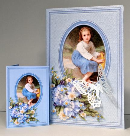 Girl with Pitcher Quick Card by Kristina Norbat
