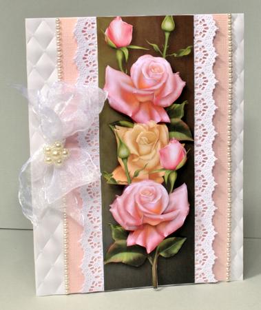 Large Dl Edwardian Roses Decoupage Mini Kit by Kristina Norbat