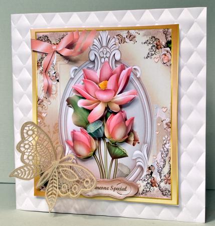 Stunning Lotus Flowers on a Oval Plaque  by Kristina Norbat