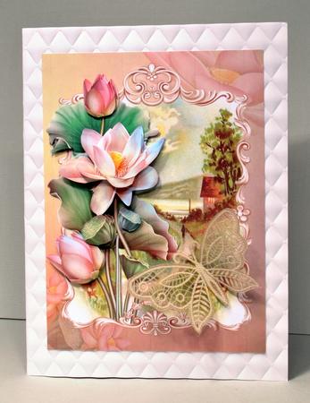 In Love of the Lotus at Sunset Cottage Decoupage by Kristina Norbat