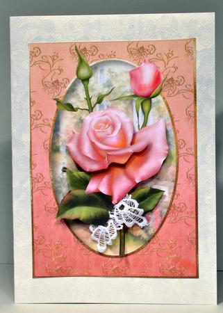 Beautiful Edwardian Roses with Decoupage by Kristina Norbat