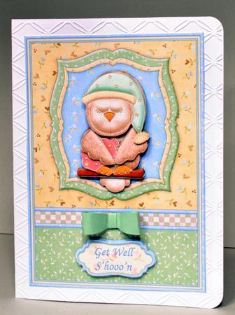 Get Well S'hooo'n Owl Card Topper & Decoupage by Kristina Norbat