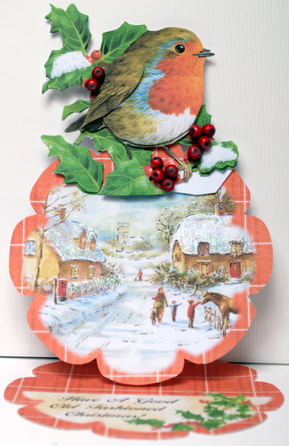 A Good Old Fashioned Christmas - Giant Flower-easel Card Kit by Kristina Norbat