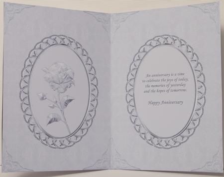 Silver Wedding Anniversary Insert by Kristina Norbat
