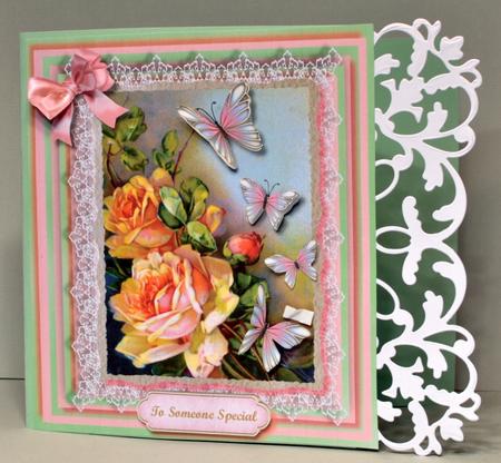 Beautiful Roses and Butterflys 8x8 App by Kristina Norbat