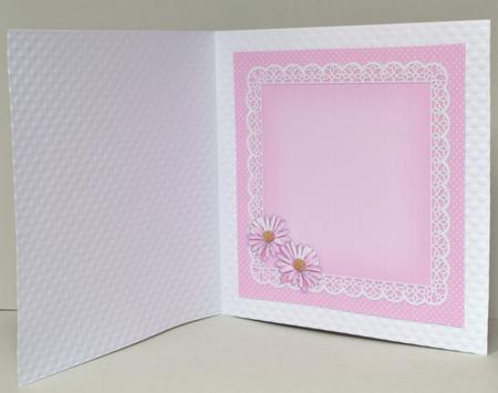 8 x 8 Flowers Butterflies & Lace Matching Insert Panel by Kristina Norbat