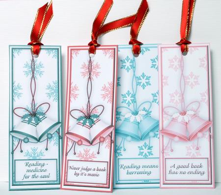 Christmas Bells Bookmarks by Kristina Norbat