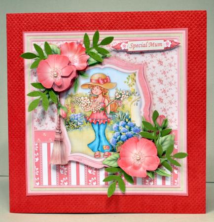 Flower Girl 8x8 Mini Kit & Decoupage by Kristina Norbat