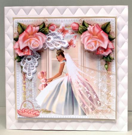 The Flower Girl Card Front Kit by Kristina Norbat